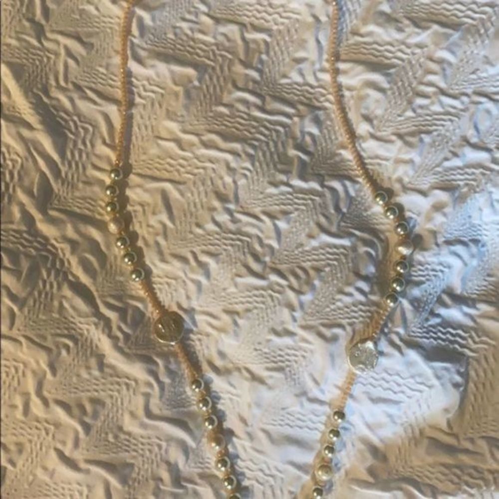 Nwt Pearl Drop Necklace Light Pink - Picture 7 of 8